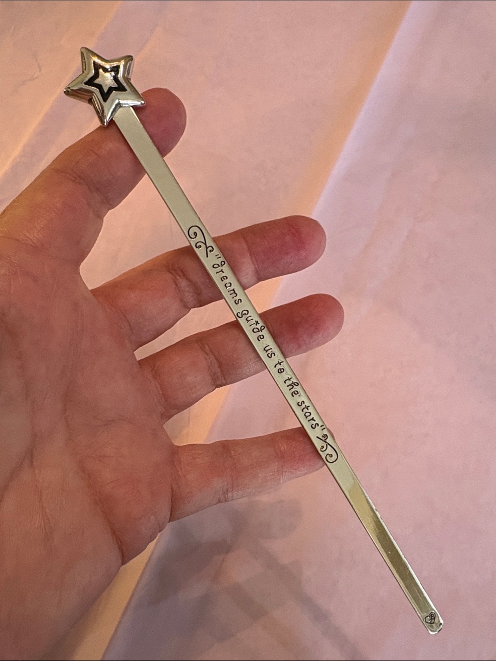 ⭐️Brighton Silver & enameled Stars metal “dreams guide us to the stars” bookmark